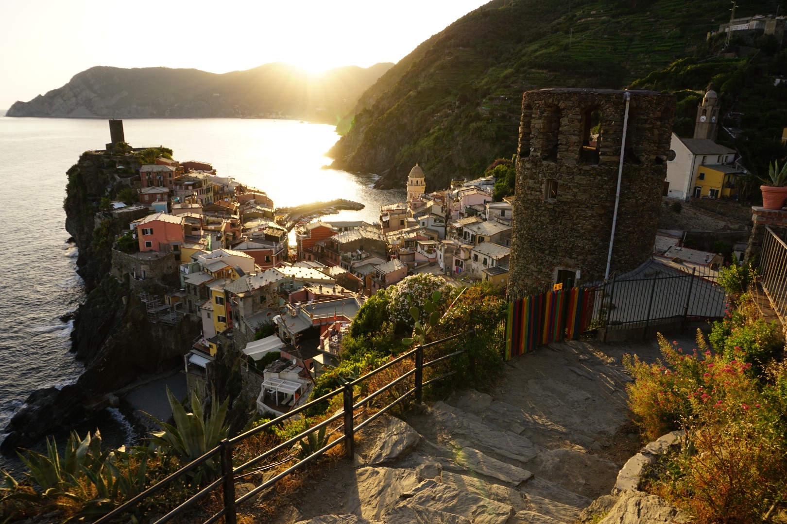 Sunset over Vernazza